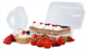 Пластиковые контейнеры для пирожных, эклеров, кексов, пончиков.