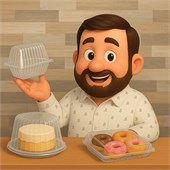 Универсальные контейнеры для кондитерских изделий и пирогов.