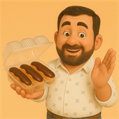 Контейнеры с ячейками для пирожных, эклеров, кексов, пончиков.