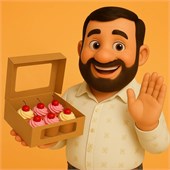 Картонная упаковка для пирожных