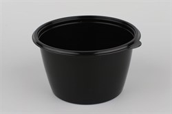 Контейнер круглый суповой 144 - 500 мл. Чёрно/белый - фото 5384