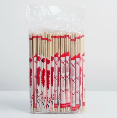 Палочки бамбуковые для еды + зубочистка - фото 5995