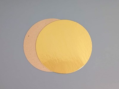 Подложка Д 240 мм.0,8 мм.золото/крафт 2415