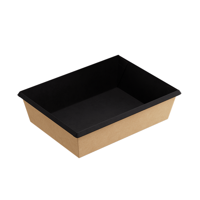 Бумажный контейнер OneClick 1000 мл Черный 2351