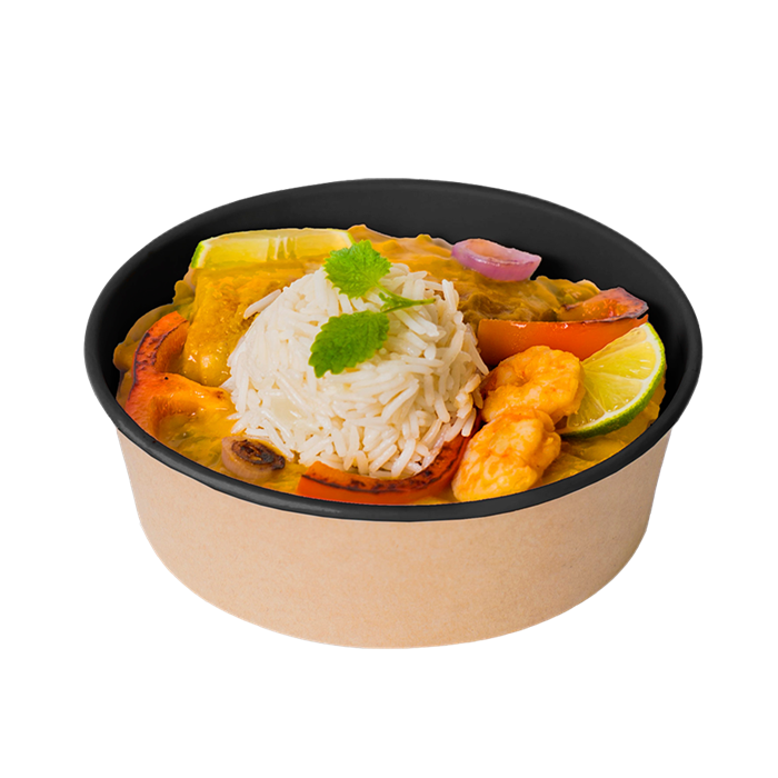 OSQ ROUND BOWL 750 BLACK WOOD 2610