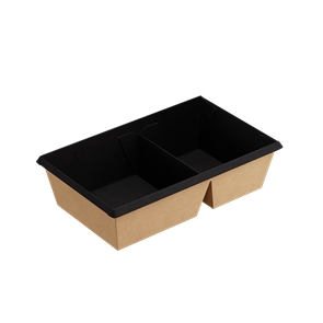 {{photo.Alt || photo.Description || 'Бумажный контейнер OneClick 800 мл Черный 2 секции'}}