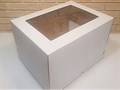 Тортница 400x300x250 мм.с окном "Эконом" белая 1722