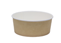 Контейнер салатник круглый d 150 mm. крафт 750 мл. с купольной  крышкой РЕТ 2426 Контейнер салатник круглый d 150 mm. крафт 750 мл. с купольной  крышкой РЕТ 2426