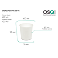 OSQ ROUND BOWL 500 WHITE EDITION 2601