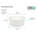 OSQ ROUND BOWL 1300 WHITE EDITION 2616